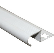 Protecție rotunjită pentru trepte ceramice din aluminiu eloxat 10x18 mm 2,5 m argintiu satinat LRA105.81-thumb-2