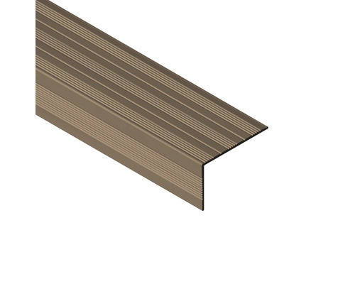 Profil pentru margine de treaptă din metal cu suprafață striată