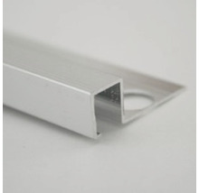 Baghetă pătrată din aluminiu eloxat pentru muchii exterioare 10 mm 2,5 m argintiu TDL105.91-thumb-3