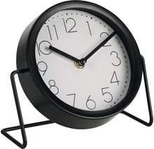 Ceas de masă cu cadru metalic și cadran