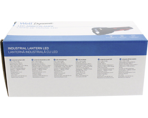 Ambalajul unei lămpi de lucru cu LED Industrial Lantern cu date tehnice