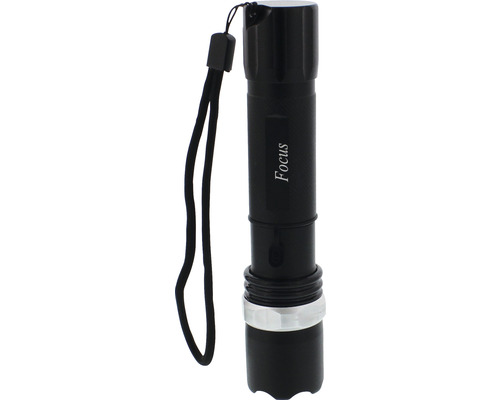 Lanternă neagră Focus cu curea de mână