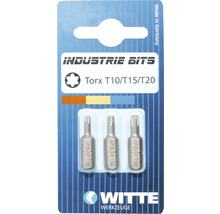 Witte Industrie Biți Torx T10/T15/T20 în blister