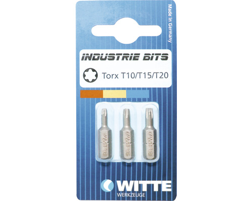 Witte Industrie Biți Torx T10/T15/T20 în blister