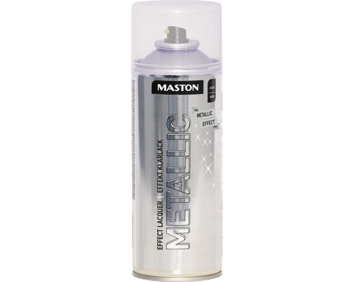 Lac acrilic spray Maston metalic transparent 400 ml Maston vopsea spray efect lac transparent metalic