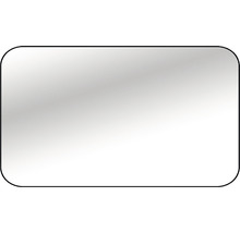 Oglindă baie Cordia Tender Line 80x120 cm ramă neagră