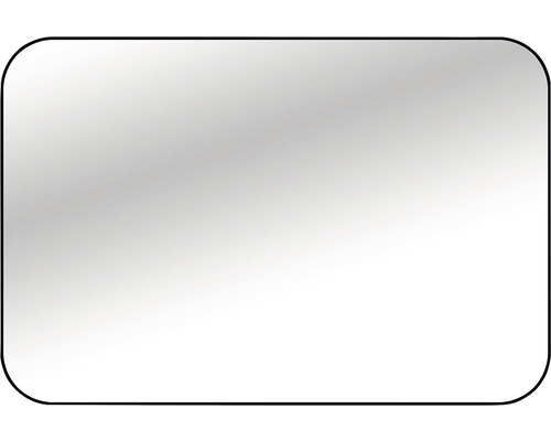 Oglindă baie Cordia Tender Line 80x100 cm ramă neagră