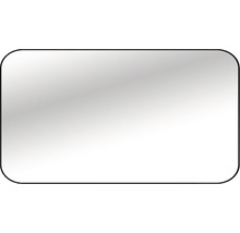 Oglindă baie cu LED Cordia Tender Line Blacklight 80x120 cm ramă neagră IP 44