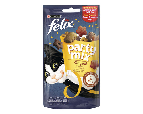 Snack pentru pisici PURINA Felix Party Original Mix 60 g