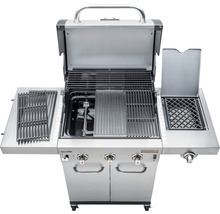 Grătar pe gaz deschis, cu grătar și rafturi laterale