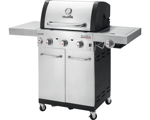 Grătar pe gaz Char-Broil cu trei arzătoare și două mese laterale