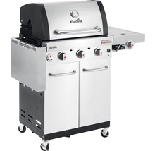 Grătar pe gaz Char-Broil cu trei arzătoare, arzător lateral și dulap inferior