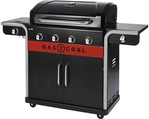 Grătar pe gaz cu rafturi și dulap inferior