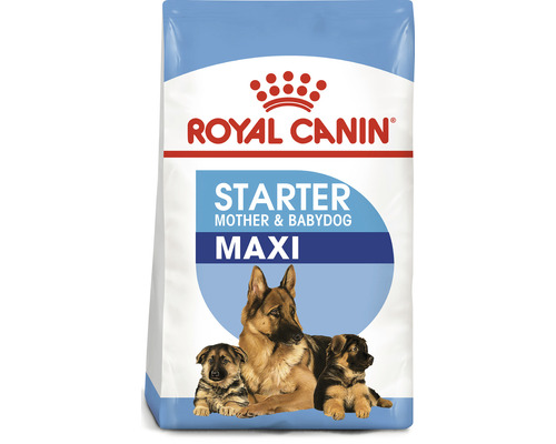 Hrană uscată pentru câini Royal Canin Maxi Starter, 15 kg Sigla Royal Canin. Hrană uscată pentru cățele și căței de rase mari.