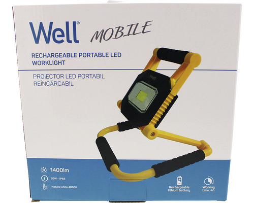 Ambalajul unei lămpi de lucru LED portabile reîncărcabile