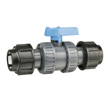 Robinet sferic din plastic cu fiting de compresie