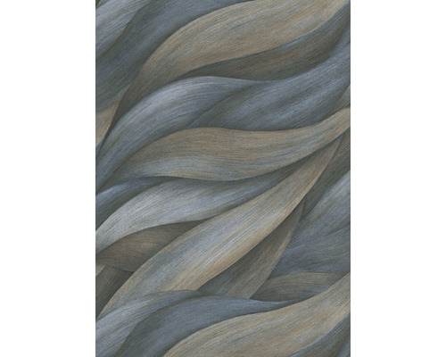 Tapet vlies 10257-08 Casual Chique Waves albastru 10,05x0,53 m Tapet cu model ondulat cu aspect de lemn