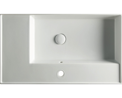 Chiuvetă din ceramică sanitară cu set de scurgere