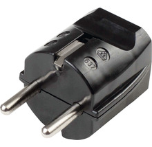 Ștecher unghiular cu contact de protecție pentru racord electric