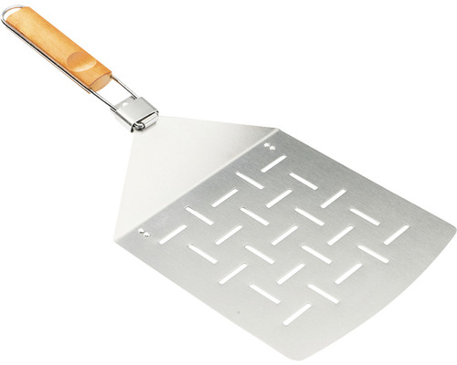 Pală de pizza din oțel inoxidabil cu mâner din lemn