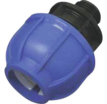 Conector unic albastru și negru pentru sisteme de irigare