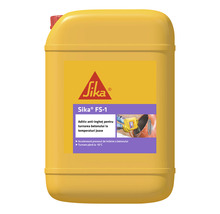 Aditiv pentru beton Sika FS-1 într-un recipient galben