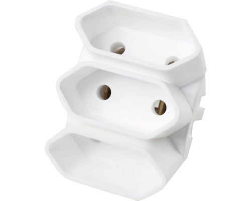 Priza triplă pentru conectarea mai multor dispozitive la o singură priză.