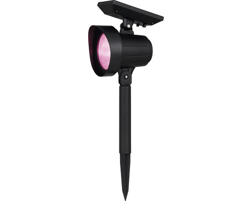 Reflector solar cu țăruș de pământ și lumină roz