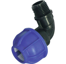 Fiting de colț din plastic cu filet exterior pentru conducte de apă