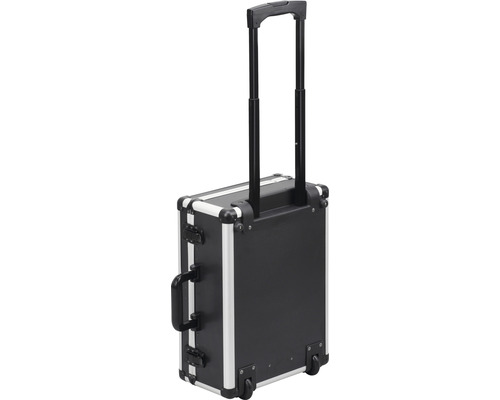 Troler cutie de scule cu mâner extensibil și roți