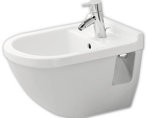 Bideu suspendat DURAVIT Starck 3, ceramică, 54x36,5 cm, alb 2230150000