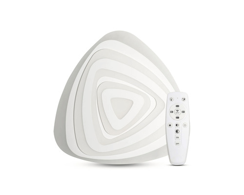 Plafonieră cu LED integrat Dolce 100W 6500 lumeni 3000-6000K, cu telecomandă Plafonieră LED triunghiulară cu telecomandă