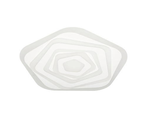 Plafonieră LED albă în formă geometrică