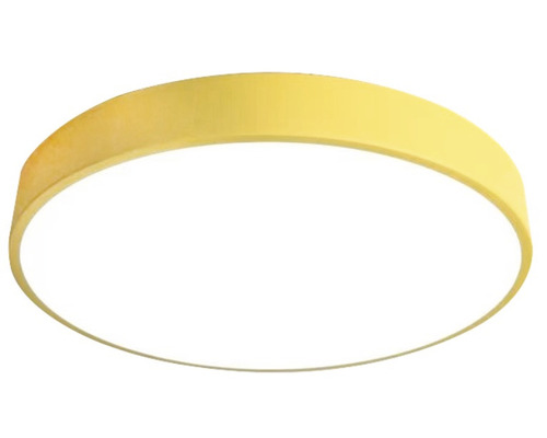 Plafonieră cu LED integrat Macaron 52W 2900 lumeni, lumină albă 3000-6000K, cu telecomandă, galbenă Plafonieră cu LED integrat Macaron 52W 2900 lumeni, lumină albă 3000-6000K, cu telecomandă, galbenă