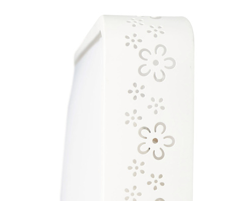 Lampă albă cu model floral