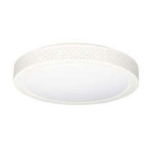 Plafonieră LED albă cu model decorativ pe margine