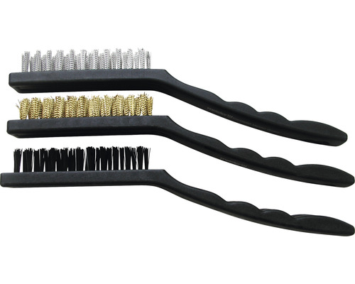 Set perii sârmă rotunde Meister 225 mm, 3 piese, sârmă placată cu alamă