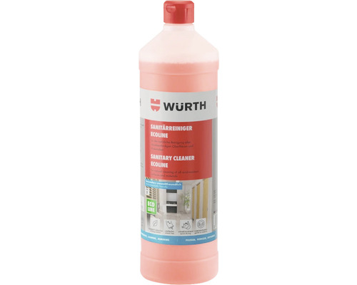 Soluție curățat obiecte sanitare Würth Ecoline 1L Wuerth Soluție de curățat sanitare Ecoline sticlă