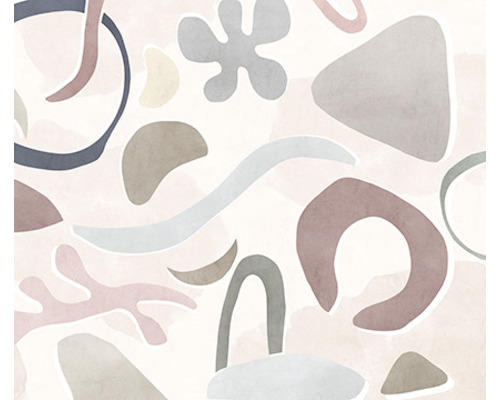 Model abstract cu forme organice