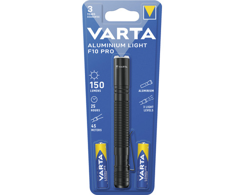 Lanternă Varta Aluminium Light F10 Pro cu baterii