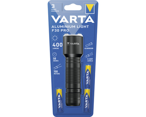 Lanternă Varta Aluminium Light F30 Pro cu garanție de trei ani