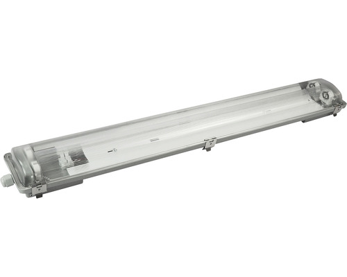 Corp iluminat G13 T8 max. 2x18W, pentru tub LED, protecție la umiditate IP65