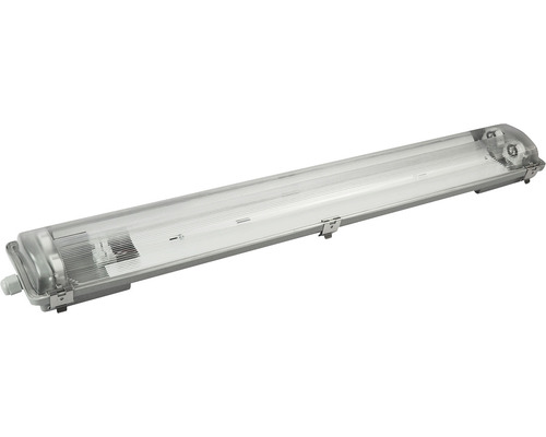 Corp iluminat G13 T8 max. 2x18W, pentru tub LED, protecție la umiditate IP65 Corp de iluminat pentru spații umede cu bec