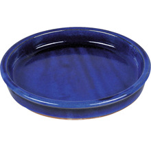Farfurie ghiveci ceramică Ø 25 cm H 2 cm albastru-thumb-0