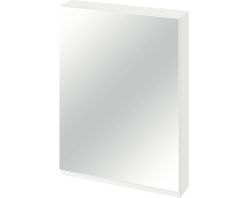 Dulap baie cu oglindă Moduo, 1 ușă cu închidere lentă, 80x60 cm, MDF, alb