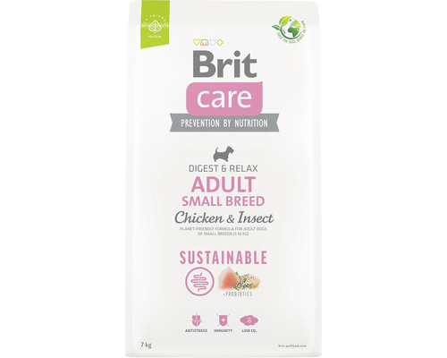 Brit Care Adult Small Breed hrană uscată pentru câini cu pui și insecte, 7 kg