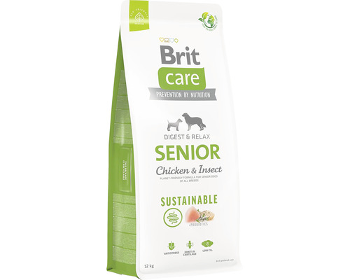 Hrană uscată pentru câini Brit Care Sustainable Senior cu pui şi insecte 12 kg-0