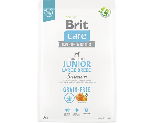 Brit Care Junior Large Breed hrană pentru câini cu somon, 3 kilograme