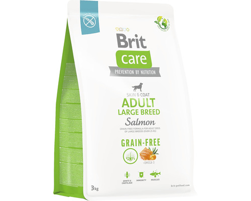 Hrană uscată pentru câini Brit Care Grain-Free Adult Talie Mare cu somon și cartofi 3 kg