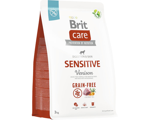 Hrană uscată pentru câini Brit Care Grain-Free Sensitive cu vânat și cartofi 3 kg